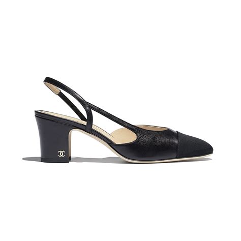 chanel goatskin slingback|Chanel slingback shoes.